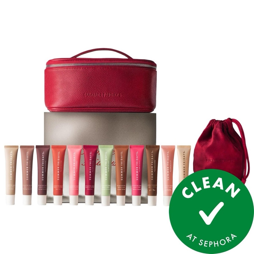 Summer Fridays Lip Balm Collection with Red Case